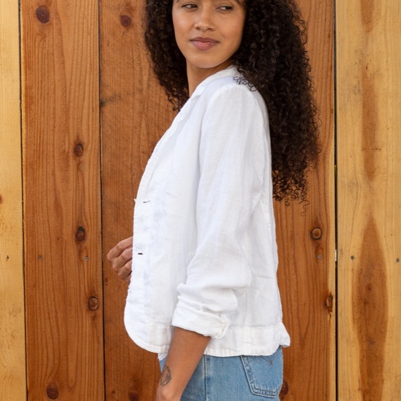 CP Shades Linen cardigan lightweight lagenlook natural fiber slow fashion luxury - Picture 2 of 8